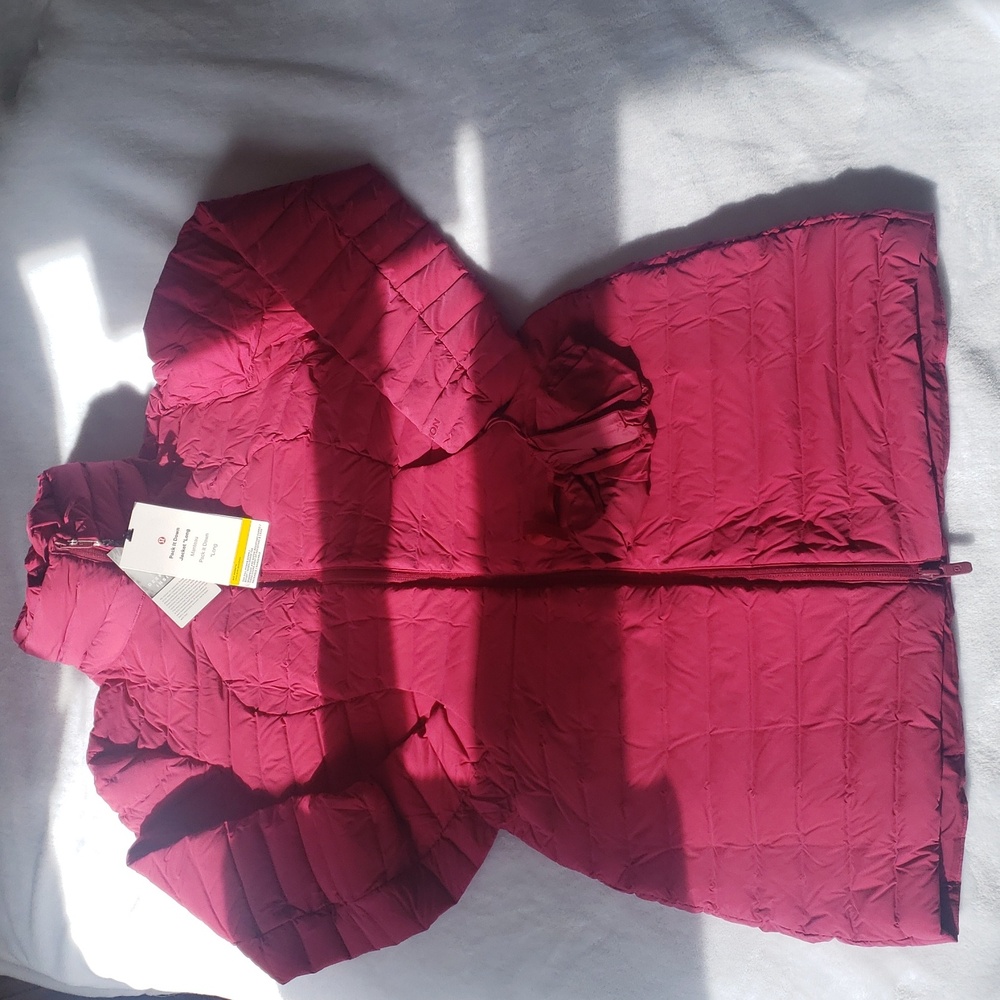 Lululemon Pack It Down Long Jacket Raspberry 6 NWT - Picture 10 of 11